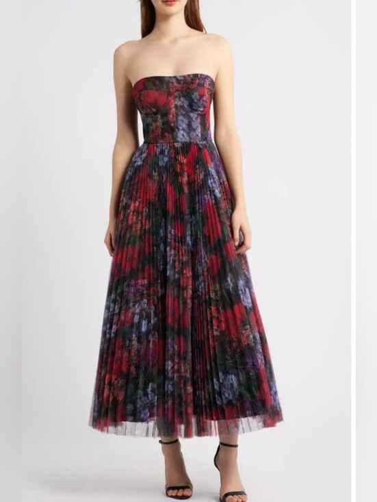 Hutch Dresses & Skirts - Hutch Alba Floral Pleated Tulle Gown.
